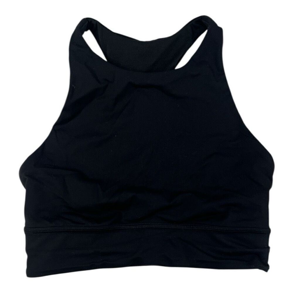 Lululemon Ignite Black Sports Bra Athletic Wear Size 6